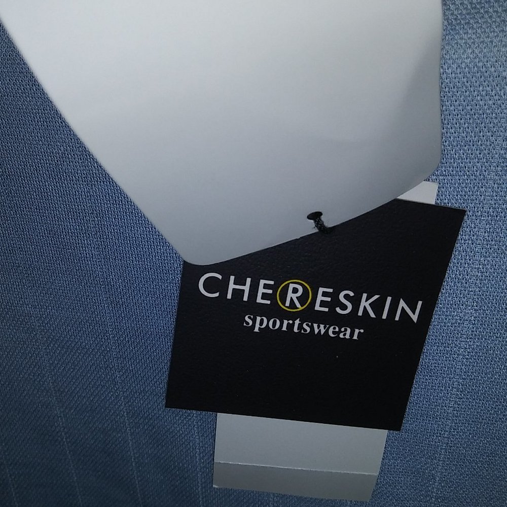NWT Chereskin Short Sleeve Lt Blue Pull-on Shirt Med - Picture 5 of 8
